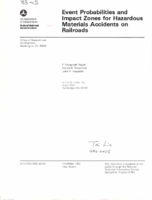 Event probabilities and impact zones for hazardous materials accidents on railroads