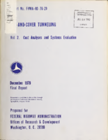 CutandCover Tunneling Final Report Volume 2