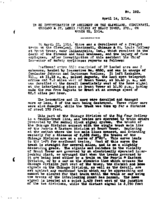 Interstate Commerce Commission Report of the Accident  Investigation Occurring on the CLEVELAND CINCINNATI CHICAGO AND ST LOUIS RAILWAY BRANT TOWER IN