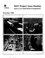 HOV Project Case Studies History and Institutional Arrangements
