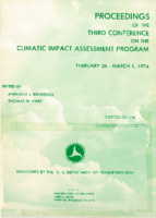 Proceedings of the Third Conference on the Climatic Impact Assessment Program  February 26March 1 1974