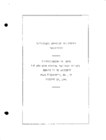 Interstate Commerce Commision Report of the Accident  Investigation Occuring on the NEW YORK CENTRAL RAILROAD TIADAGHTON PA