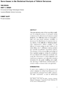 Some Issues in the Statistical Analysis of Vehicle Emissions