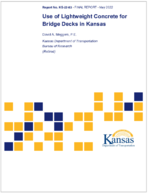 Use of Lightweight Concrete for Bridge Decks in Kansas