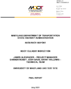 MDOT Culvert Inspection