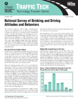 National Survey of Drinking and Driving Attitudes and Behaviors 2008 Traffic Tech