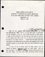 Remarks Prepared for Delivery by Secretary of Transportation Elizabeth Hanford Dole to the Joint Armed Forces Officers Wives Luncheon