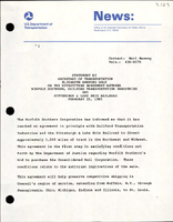 Statement by Secretary of Transportation Elizabeth Hanford Dole on the Divestiture Agreement between Norfolk Southern Guilford Transportation Industries and Pittsburgh  Lake Erie Railroad