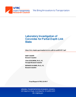 Laboratory Investigation of Concretes for PartialDepth Link Slabs