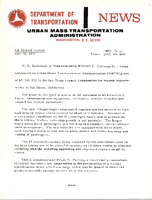 Department of Transportation News Urban Mass Transportation Administration UMTA 7553