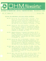 Office of Hazardous Materials Operations Newsletter October 1976