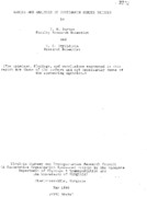 Rating and analysis of continuous girder bridges