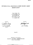 Physiological responses of men during sleep deprivation