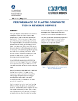 Performance of Plastic Composite Ties in Revenue Service
