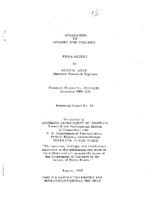 Evaluation of organic zinc coatings  final report