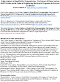 Value Capture to Fund Public Transportation The Impact of Warm Springs BART Station on the Value of Neighboring Residential Properties in Fremont CA supporting datasets