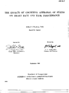 The effects of cognitive appraisal of stress on heart rate and task performance