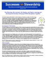 Successes in Stewardship  The Planning Environment Air Quality and Realty Learning and Development Seminar Bringing FHWA Disciplines Together