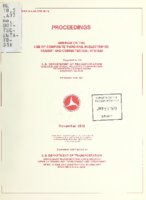 Proceedings Seminar on the Use of Composite Third Rail in Electrified Transit and Commuter Rail Systems