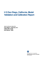 I15 San Diego California model validation and calibration report