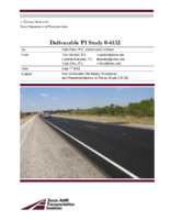 Next Generation Mix Design Procedures and Recommendations for Texas Study 06132 Deliverable P1 Study 06132 and supporting files