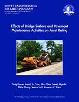 Effects of Bridge Surface  Pavement Maintenance Activities on Asset Rating