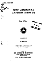 Microwave Landing System MLS Clearance Format Assessment Tests