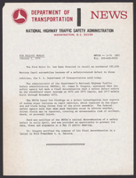NHTSA News Releases JanuaryMarch 1976