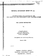 An Operational Evaluation of The IBM Cardatype For Preparing Flight Progress Strips