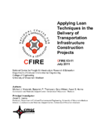 Applying lean techniques in the delivery of transportation infrastructure construction projects