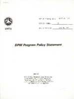 DPM Program Policy Statement  Abstract