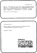 SOAC  StateoftheArt Car Engineering Tests at Department of Transportation High Speed Ground Test Center Volume 4 Noise Tests