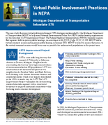 Virtual Public Involvement Practices in NEPA Michigan Department of Transportation Interstate375