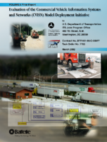 Evaluation of the Commercial Vehicle Information Systems and Networks CVISN Model Deployment Initiative Volume I Final Report