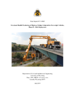 Structural Health Monitoring of Highway Bridges Subjected to Overweight Vehicles Phase II  Field Deployment