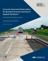 Concrete Pavement Restoration CPR for Bonded Concrete Overlay of Asphalt BCOA Synthesis