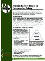 Human Factors Issues in Intersection Safety Issue Briefs vol 12
