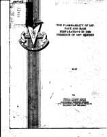The flammability of lip face and hair preparations in the presence of 100 oxygen