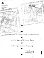 Implications of Continuous Measurement for the Uses of Census Data in Transportation Planning