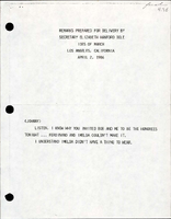 Remarks Prepared for Delivery by Secretary Elizabeth Hanford Dole Ides of March