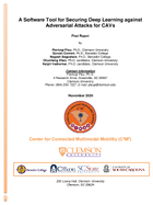 A Software Tool for Securing Deep Learning Against Adversarial Attacks for CAVs