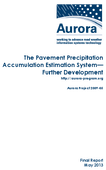 The Pavement Precipitation Accumulation Estimation System  Further Development
