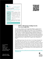 FHWA LTBP Summary  Findings from the New Jersey Bridge Deck Brief