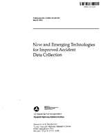 New and Emerging Technologies for Improving Accident Data Collection