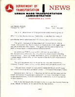 Department of Transportation News Urban Mass Transportation Administration DOTR3