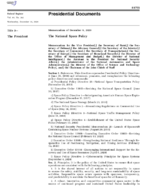 The National Space Policy