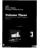 1998 Motor Vehicle Occupant Safety Survey Volume 3 Child Safety Seat Report