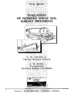 Evaluation of modified single seal surface treatments