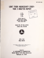 Light truck aggressivity studytask 3 analysis report