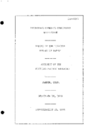 Interstate Commerce Commision Report of the Accident  Investigation Occuring on the SOUTHERN PACIFIC RAILROAD JASPER OR
